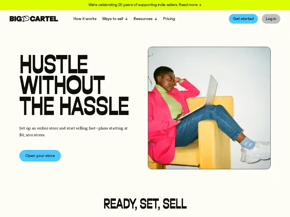 Big Cartel screenshot