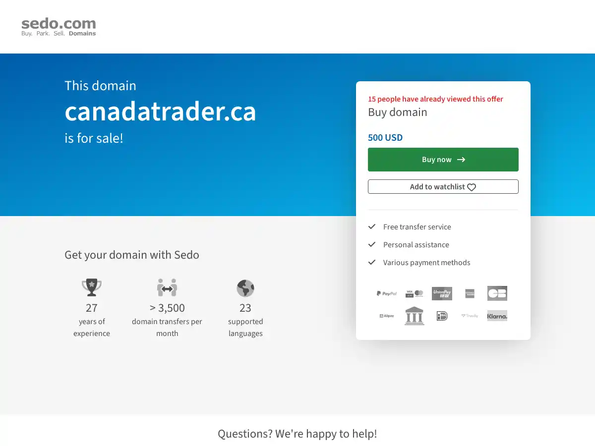 Canada Trader screenshot