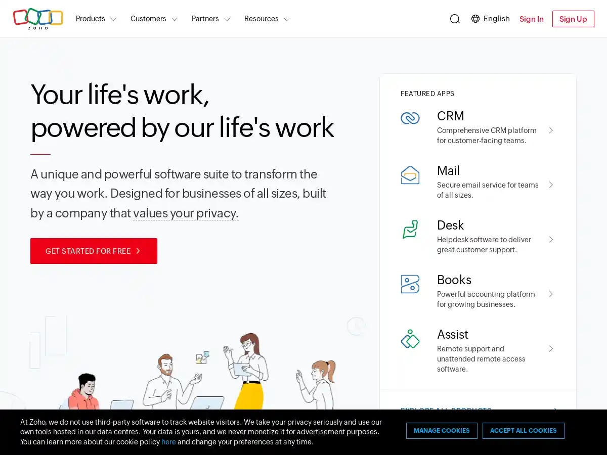 Zoho Show screenshot